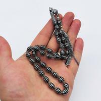 12 Li Karpuz Dilimi İşlemeli Erzurum Oltu Taşı Tesbih 