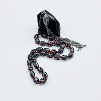 6 Lı Çeşmi Bülbül İşlemeli Erzurum Oltu Taşı Tesbih