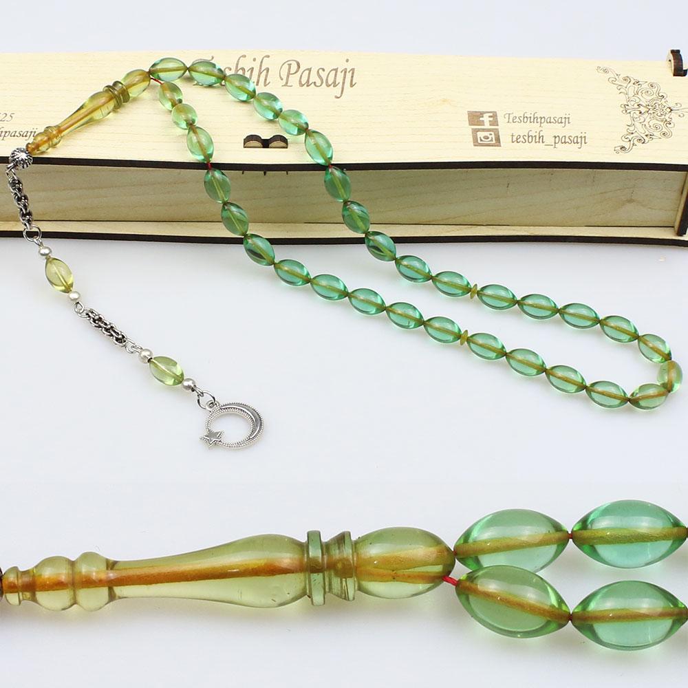 Fire Amber Prayer Beads