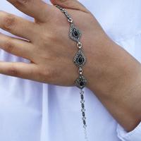 Damla Model Gümüş Ve Orijinal Oltu Taşı Bileklik