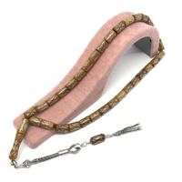 Gümüş İşleme Özel İşçilik Kesme Baklava Desenli Kuka Tespihi