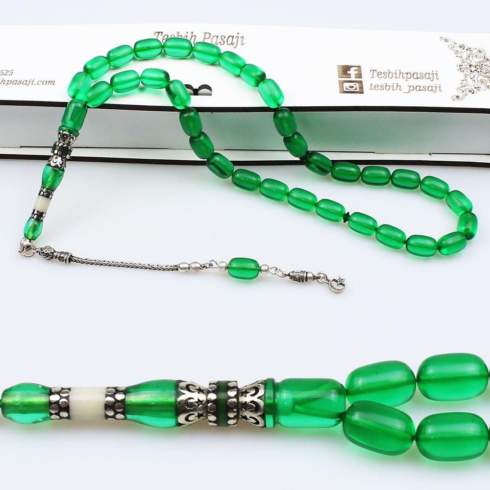 Nakkaş Engraving Amber Prayer Beads