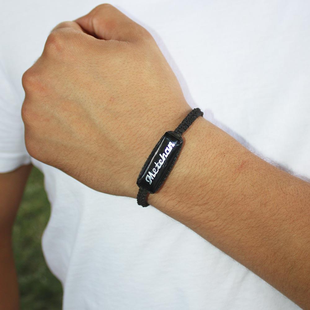 Personalized Oltu Stone Bracelet
