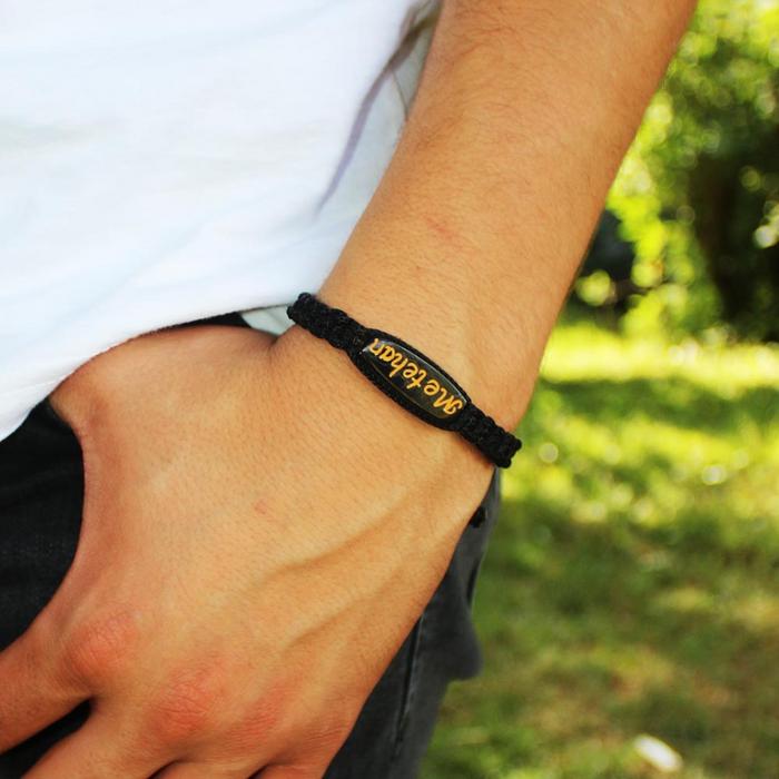 Kişiye Özel Sarı Toz İsim Gürcistan Oltusu Bileklik