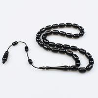 Kumpaslı Sistemli Kapsül Kesim Orijinal Oltu Taşı Tesbih