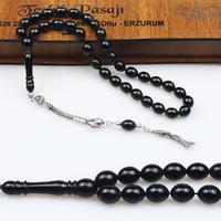 Orta Boy Beyzi Model Sade Oltu Taşı Tesbih