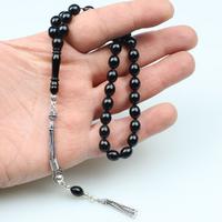 Orta Boy Beyzi Model Sade Oltu Taşı Tesbih