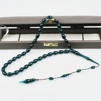 Özel Yapım Ateş Kehribar Tesbih (8 x 12 mm) TP001683