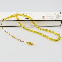 Özel Yapım Bal Ateş Kehribar Tesbih (8 x 12 mm) TP001681