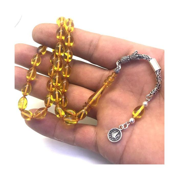 Şeffaf Sarı Ateş Kehribar