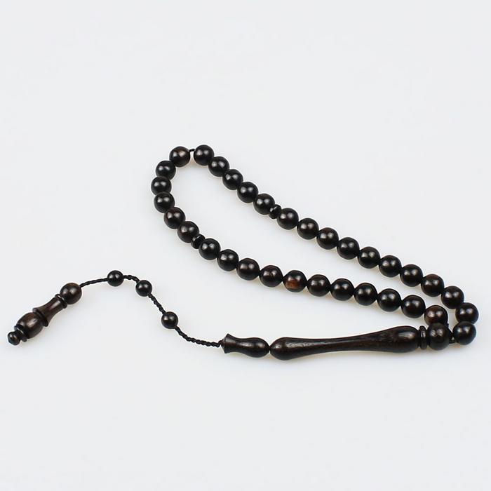 Sistemli Küçük Boy Abanoz Tesbih (7 x 7 mm) TP001660