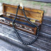 Yetişkin Küre Taneli Orijinal Oltu Taşı Kolye