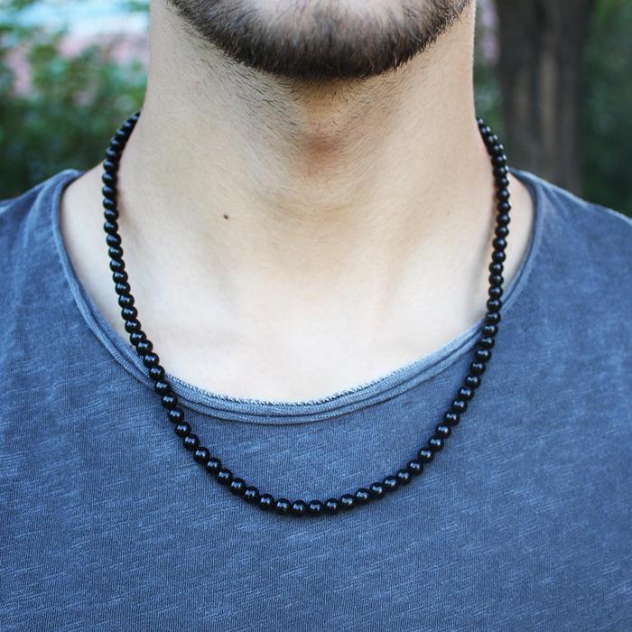 Yetişkin Orijinal Oltu Taşı Kolye