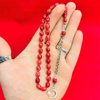 Bol Hareli Mini Sıkma Ateş Kehribar Tesbih