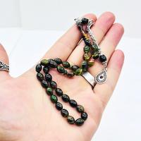 Bol Hareli Sıkma Ateş Kehribar Tesbih