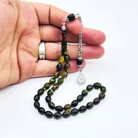 Bol Hareli Sıkma Ateş Kehribar Tesbih