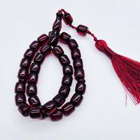 Büyük Boy Eskitme Ateş Sıkma Kehribar Tesbih