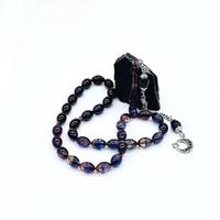 Çoklu Renk Hareli Sıkma Ateş Kehribar Tesbih