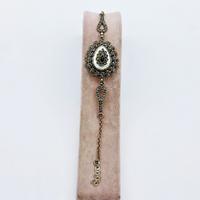 Damla Model 925 Ayar Gümüş Sedef ve Oltu taşı Bileklik 