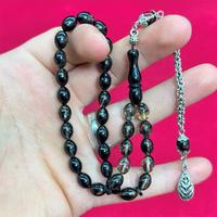 Duman Rengi Sıkma Ateş Kehribar Tesbih