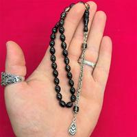 Duman Rengi Sıkma Ateş Kehribar Tesbih