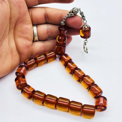 Eskitme Model Efe Maskot Sıkma Ateş Kehribar Tesbih