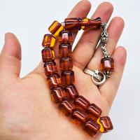 Eskitme Model Efe Maskot Sıkma Ateş Kehribar Tesbih