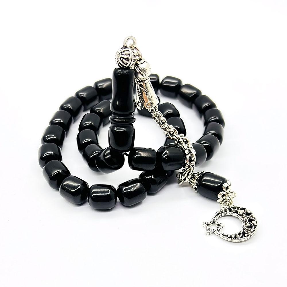 Oxidized Gürcistan Oltu Stone Prayer Beads