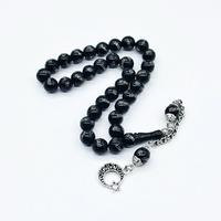 Gümüş İşlemeli Gürcistan Oltu Taşı Tesbih