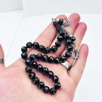 Gümüş İşlemeli Gürcistan Oltu Taşı Tesbih