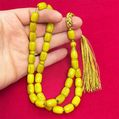 Hare Canavarı Kanayan Bağa Sıkma Kehribar Tesbih