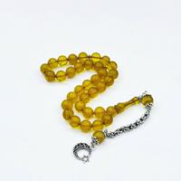 Hareli Misket Kesim Sıkma Ateş Kehribar Tesbih