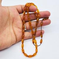 İnce Kapsül Kesim Sıkma Ateş Kehribar Tesbih