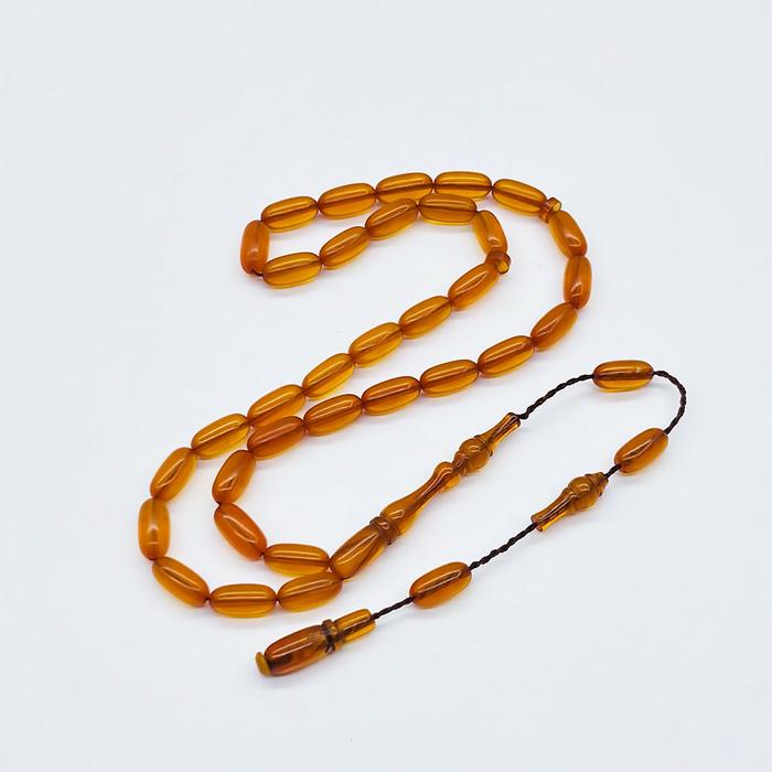 İnce Kapsül Kesim Sıkma Ateş Kehribar Tesbih