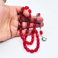 Kırmızı Kapsül Kesim Ateş Kehribar Tesbih