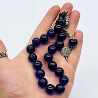 Mavi Renkte Efe Maskot Sıkma Ateş Kehribar Tesbih