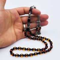 Nakkaş İmameli Sürmeli Toz Sıkma Kehribar 