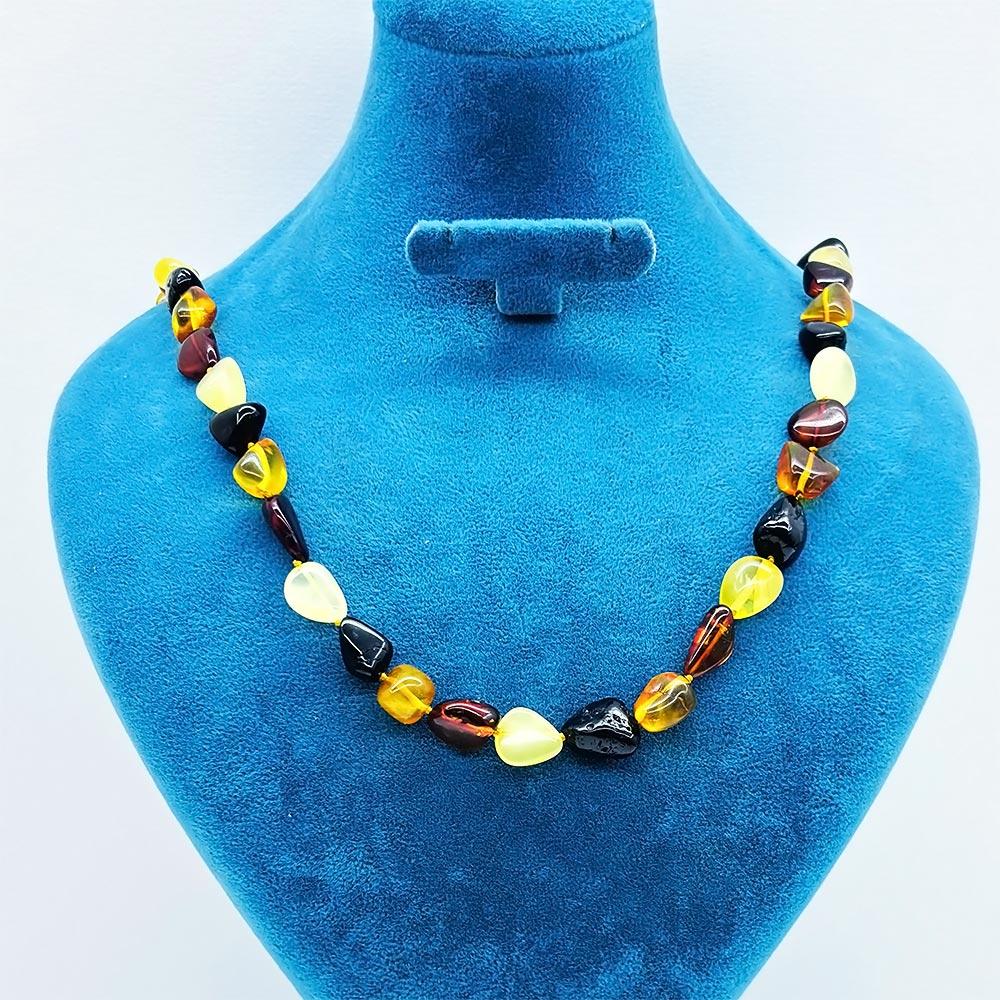 Orijinal Certified Yetişkin Drop Amber Necklace