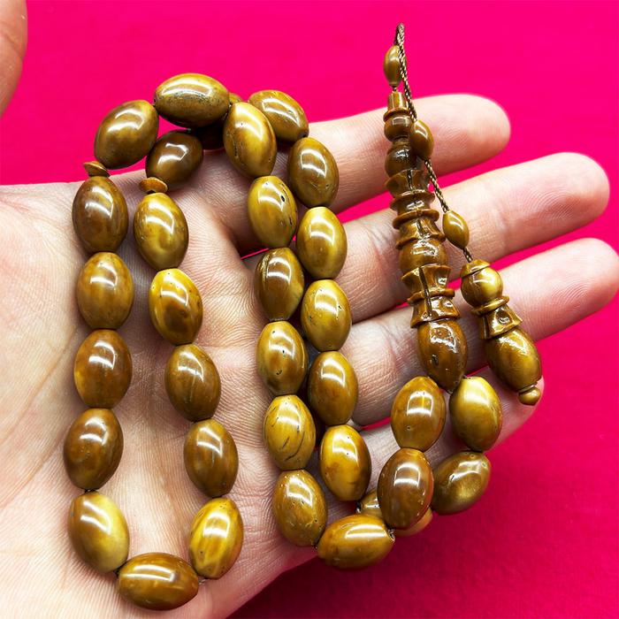 Oyma İmame İşçilikli Kuka Ağacı Tesbih 