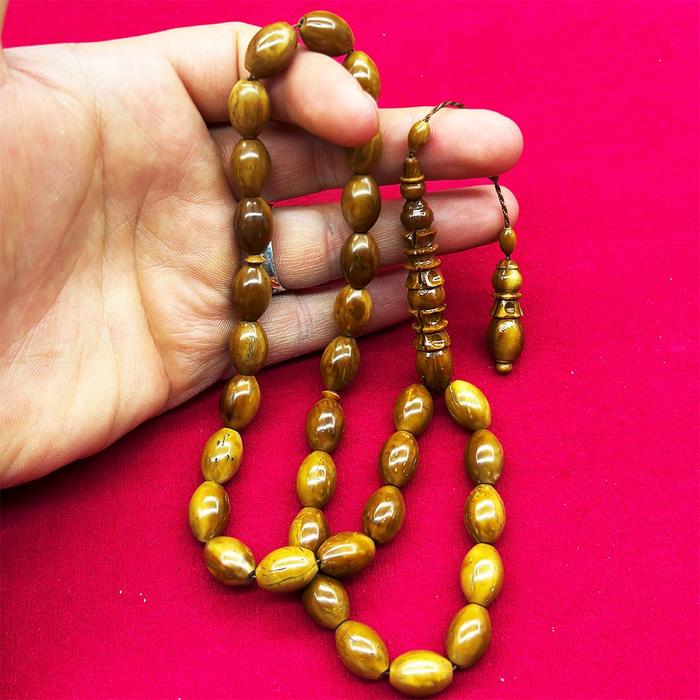 Oyma İmame İşçilikli Kuka Ağacı Tesbih 