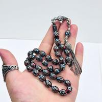 Özel Tasarım Usta İşçilikli Erzurum Oltu Taşı Tesbih