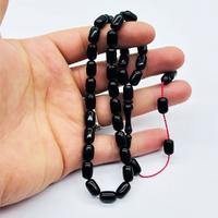 Petrol Yeşili Renkte Sıkma Ateş Kehribar Tesbih