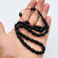 Petrol Yeşili Renkte Sıkma Ateş Kehribar Tesbih