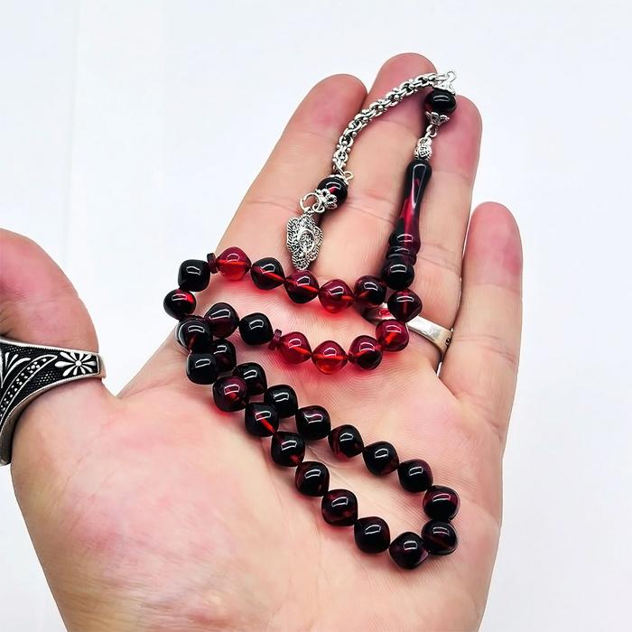 Renk Hareli Şalgam Kesim Sıkma Ateş Kehribar Tesbih