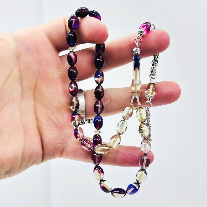 Renk Süzmesi Sıkma Ateş Kehribar Tesbih