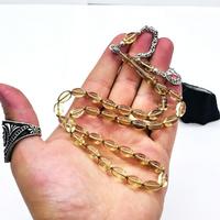 Şeffaf Model Sıkma Ateş Kehribar Tesbih