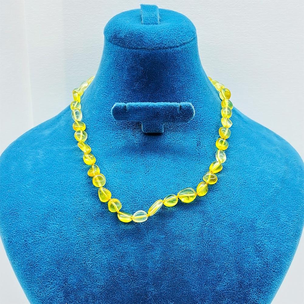 Clear Orijinal Certified Baby Drop Amber Necklace