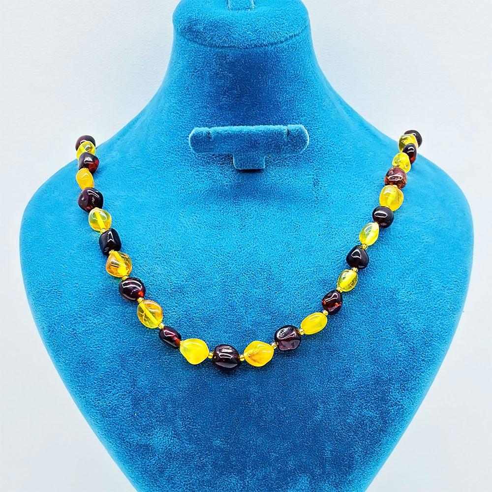 Certified Yetişkin Drop Amber Necklace
