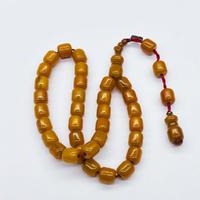 Usta İmzalı Çıra Hare Model Eskitme Sıkma Kehribar Tesbih