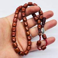 Usta İmzalı Eskitme Sıkma Kehribar Tesbih